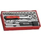 Teng Tool Socket Set 3/8" Drive 12 Point 19 Pieces