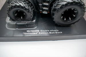 Valtra S416 Unlimited with double wheels matt black Model Tractor 1:32 Scale Die-Cast 4WD by Universal Hobbies