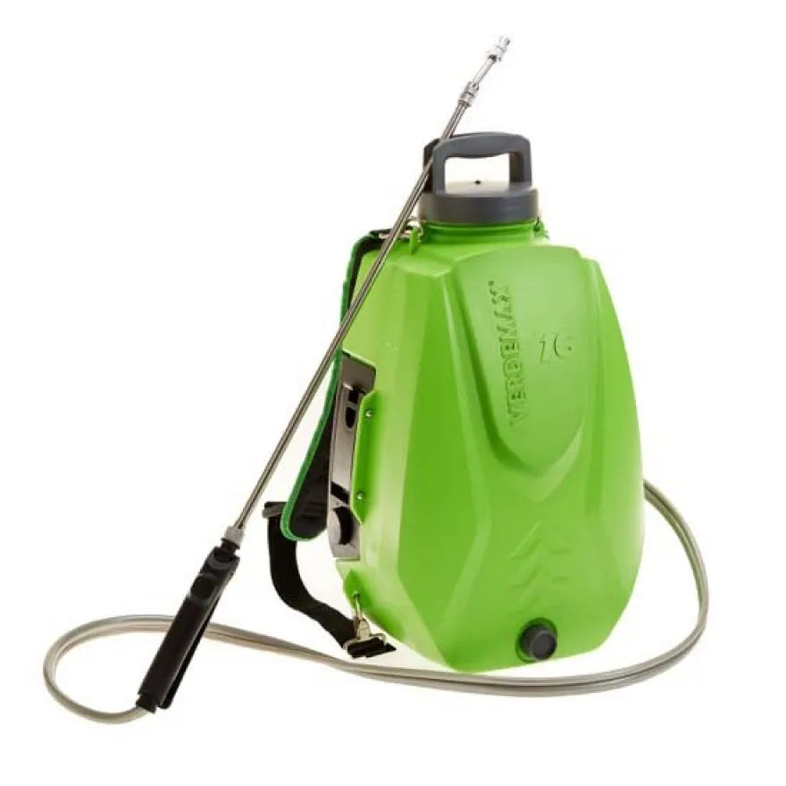 Verdemax 16L Pro Battery Powered Knapsack Sprayer | 18V Rechargeable Battery | Stainless Steel Lance