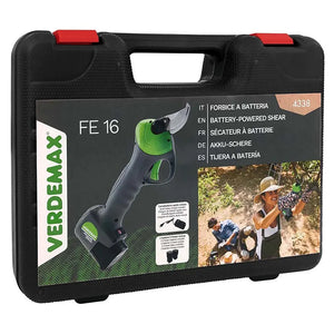 Verdemax FE16 Battery Powered Shears | 16.8V 2Ah Batteries Included | Brushless Motor