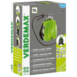 Verdemax Futura 12L Battery Powered Knapsack Sprayer | 12V 2.5Ah Battery | Fibreglass Lance