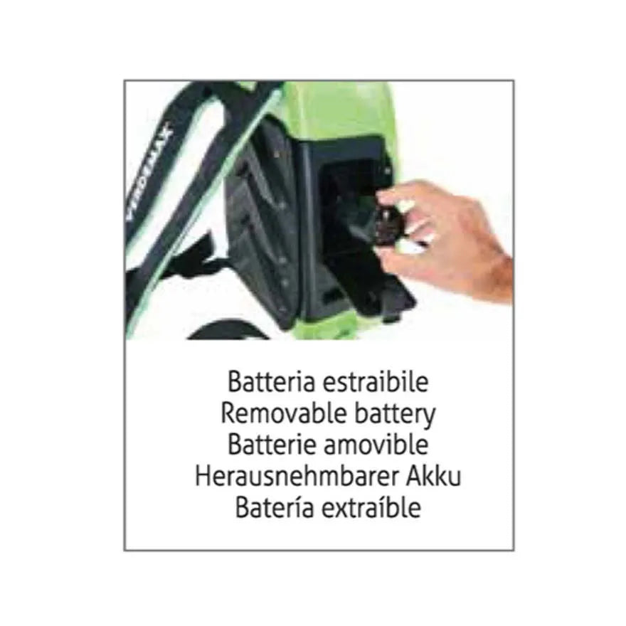 Verdemax Futura 8L Battery Powered Knapsack Sprayer | 12V 2.5Ah Battery Included | Fibreglass Lance