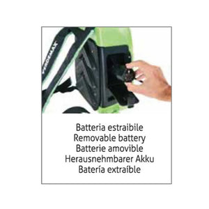 Verdemax Futura 8L Battery Powered Knapsack Sprayer | 12V 2.5Ah Battery Included | Fibreglass Lance