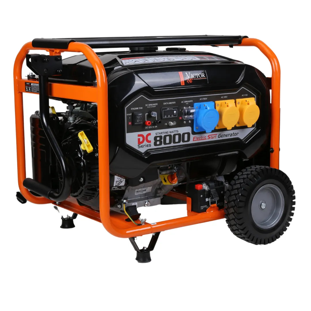 Victor LC8000DCS 6kW Generator - 420cc Loncin Engine, 8KVA Power AVR