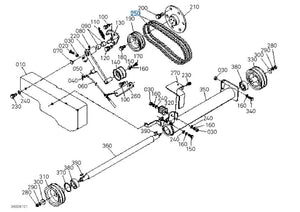 W21TS00939 Kubota Turbine Belt Set for GCD900, GCD680 - Fits F2880 to F3890 Models GCD660F (MOD)