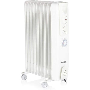 Warmlite 2000W Oil Filled Radiator with Timer | Energy-Efficient Freestanding Heater with Adjustable Thermostat