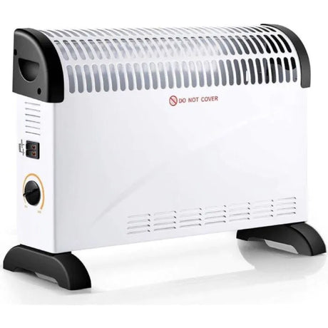 Warmlite 2 kW Convector Heater WL41001 - Free‑Standing White Convection Heater with Thermostat