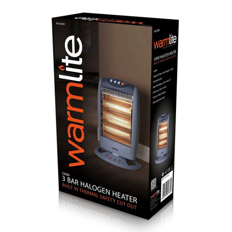 Warmlite 800 W Quartz Heater WL42006 - Compact Portable Radiant Heater with 400/800 W Settings