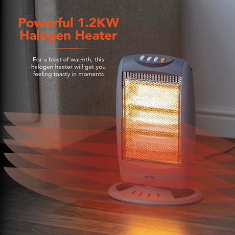 Warmlite 800 W Quartz Heater WL42006 - Compact Portable Radiant Heater with 400/800 W Settings