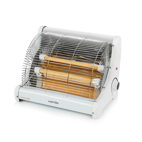 Warmlite Radiant 2 Bar Fire WL42008 - White Portable 2‑Bar Infrared Heater