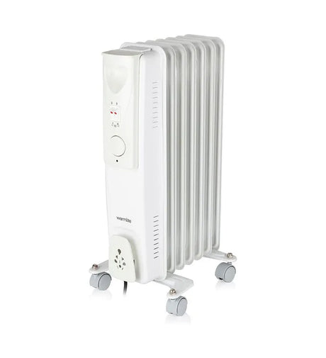 Warm Lite 1500W Oil Filled Radiator | Portable 7-Fin Heater with Adjustable Thermostat & Safety Features