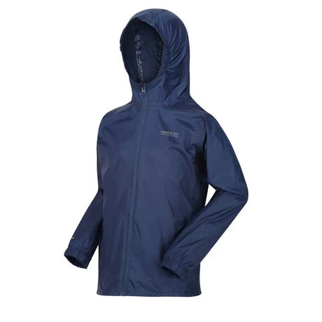 Regatta Kids' Pack It Lightweight Waterproof Hooded Packaway Walking Jacket Midnight