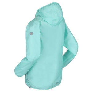 Regatta Kids' Pack It Lightweight Waterproof Hooded Packaway Walking Jacket Cool Aqua
