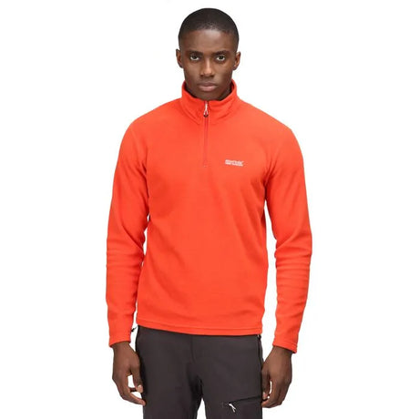 Regatta Men's Thompson Lightweight Half Zip Fleece Burnt Salmon