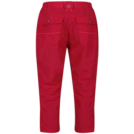 Regatta Women's Chaska II Capri Walking Trousers Dark Cerise