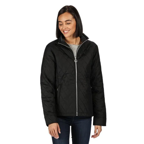 Regatta Women's Charna Insulated Diamond Quilted Jacket Black Small Spot