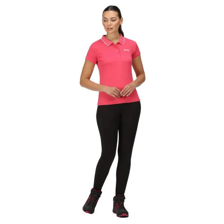 Regatta Women's Maverick V Active Polo Shirt Rethink Pink