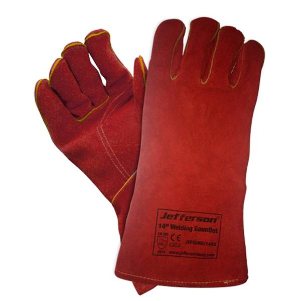 Welding Gloves 14" Red