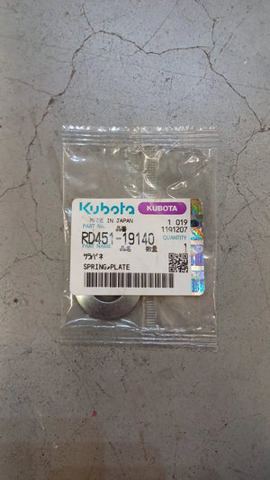 Kubota Spring Plate Front Wheel M10
