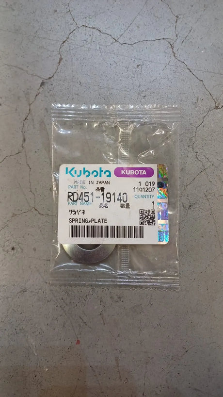 Kubota Spring Plate Front Wheel M10