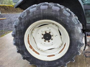 Wheels and Tyres Off Valtra 8150 Set