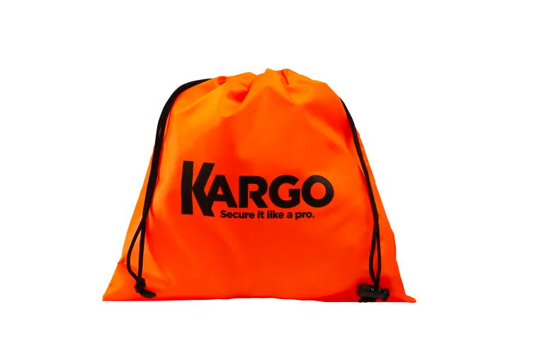 Kargo Light Duty Ratchet Strap 4m x 25mm [500kg] (2 Pack) - Soft Grip Handle & Rubber-Coated Hooks
