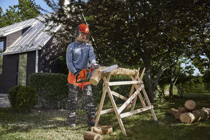 Husqvarna 240i​ chainsaw with battery and charger