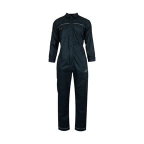 Xpert Core Zip-Front Coverall Navy - Durable 250gsm Workwear with Elasticated Cuffs and Reflective Piping