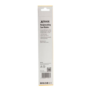 XTRADE S1122AF Recip Saw Blade Metal (5 Pack) - 225mm BIM Blades for Fine Sheet & Pipe Cuts