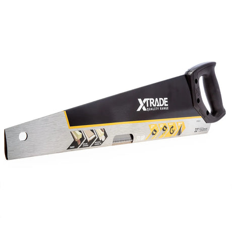 XTrade Hardpoint Hand Saw 22" / 550mm - Durable Blade with Universal Hardpoint Teeth