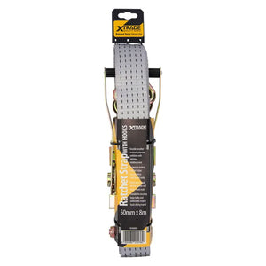XTrade Ratchet Straps with Hooks 50mm x 8m