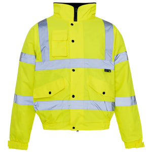 Hi-Vis Bomber Jacket - Yellow