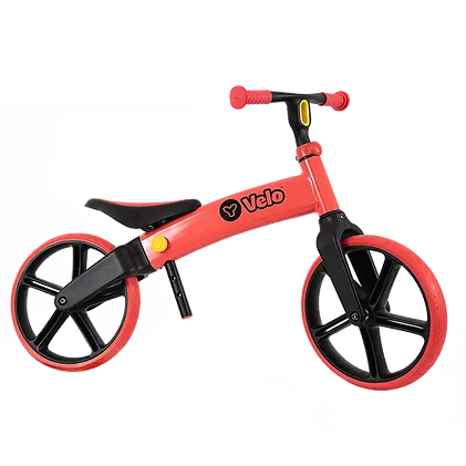 Yvolution Velo Senior Red Balance Bike | Adjustable for Ages 3-5 Years