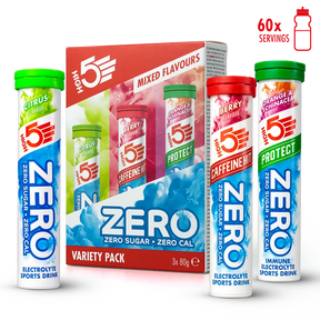 ZERO Hydration Tablets Variety Pack - Citrus, Berry, Orange & Echinacea | Sugar-Free Electrolyte Boost