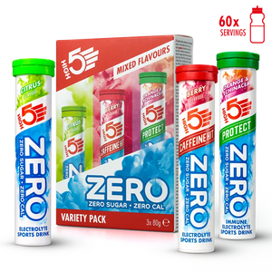 ZERO Hydration Tablets Variety Pack - Citrus, Berry, Orange & Echinacea | Sugar-Free Electrolyte Boost
