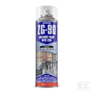 ZG90 Anti Rust Paint Aerosol Black 500ml