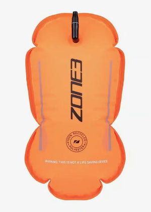 Zone3 Recycled Swim Safety Buoy - Orange Tow Float | Compact, Eco-Friendly Design