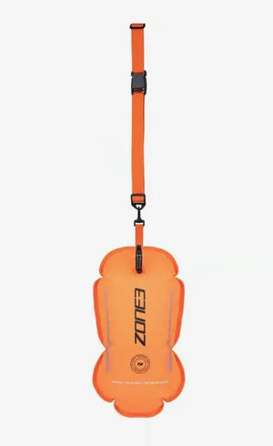 Zone3 Recycled Swim Safety Buoy - Orange Tow Float | Compact, Eco-Friendly Design